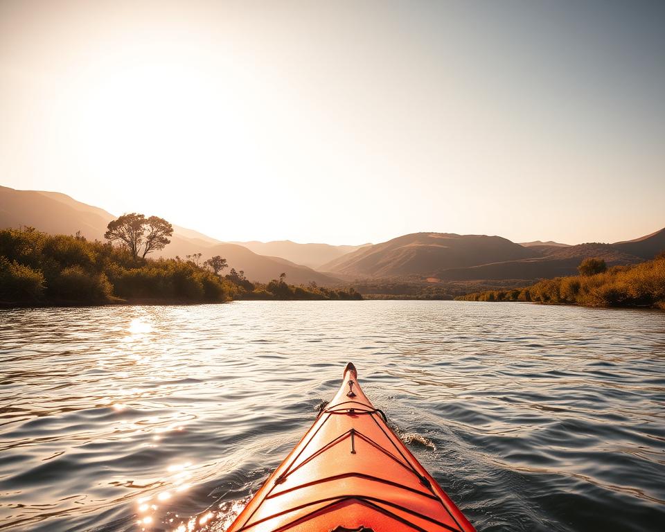 A serene riverscape bathed in warm, golden sunlight. In the foreground, a kayaker navigates the calm waters, their paddle slicing through the glimmering surface. The middle ground reveals the shoreline, dotted with lush, verdant vegetation and the occasional tree casting gentle shadows. In the background, rolling hills and a cloudless sky create a picturesque, tranquil scene. The overall atmosphere evokes a sense of peaceful exploration, inviting the viewer to immerse themselves in the legal regulations governing this idyllic river setting. A serene riverscape bathed in warm, golden sunlight. In the foreground, a kayaker navigates the calm waters, their paddle slicing through the glimmering surface. The middle ground reveals the shoreline, dotted with lush, verdant vegetation and the occasional tree casting gentle shadows. In the background, rolling hills and a cloudless sky create a picturesque, tranquil scene. The overall atmosphere evokes a sense of peaceful exploration, inviting the viewer to immerse themselves in the legal regulations governing this idyllic river setting.
