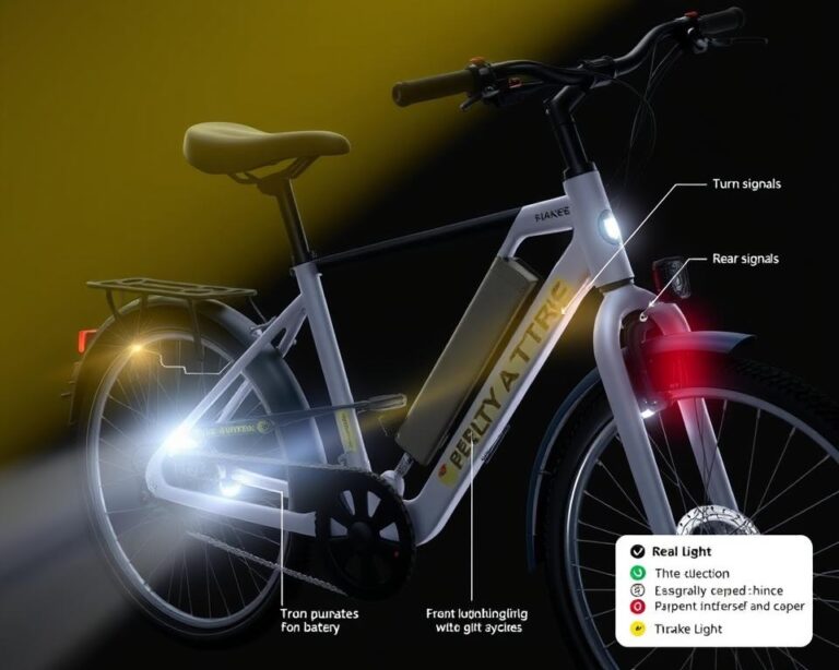 jak włączyć światła w rowerze elektrycznym