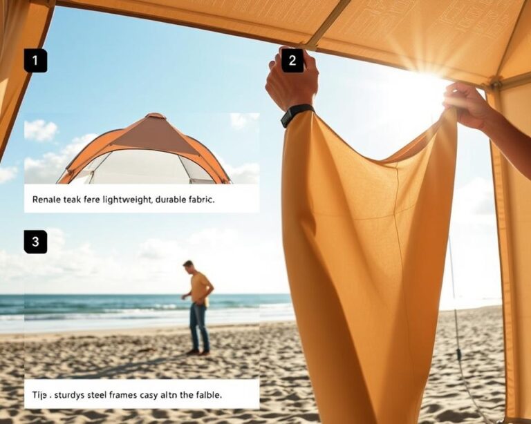 jak złożyć namiot plażowy utendors