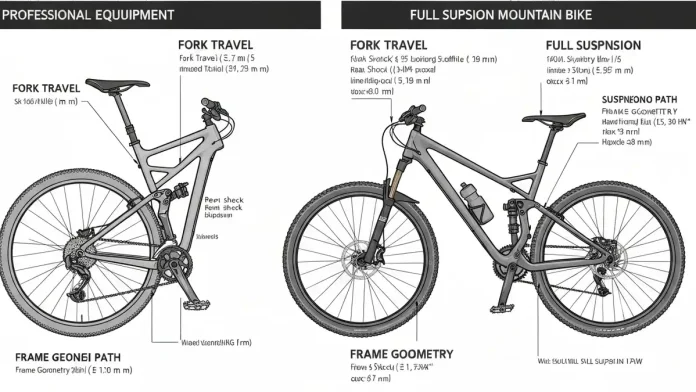 Porównanie roweru MTB hardtail i full suspension - geometria i zawieszenie